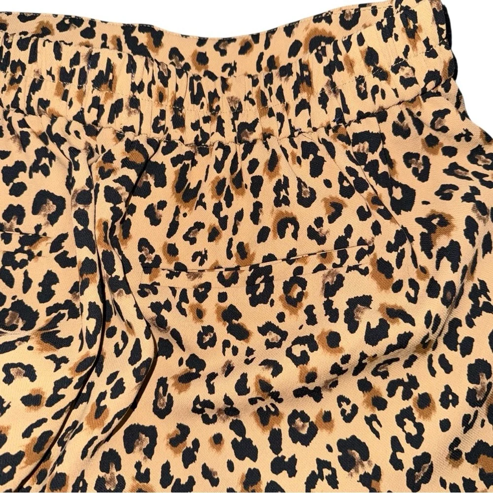 J.Crew Leopard Print Jamie Pant Women’s 4 Camel Brown Black Animal Print AW373